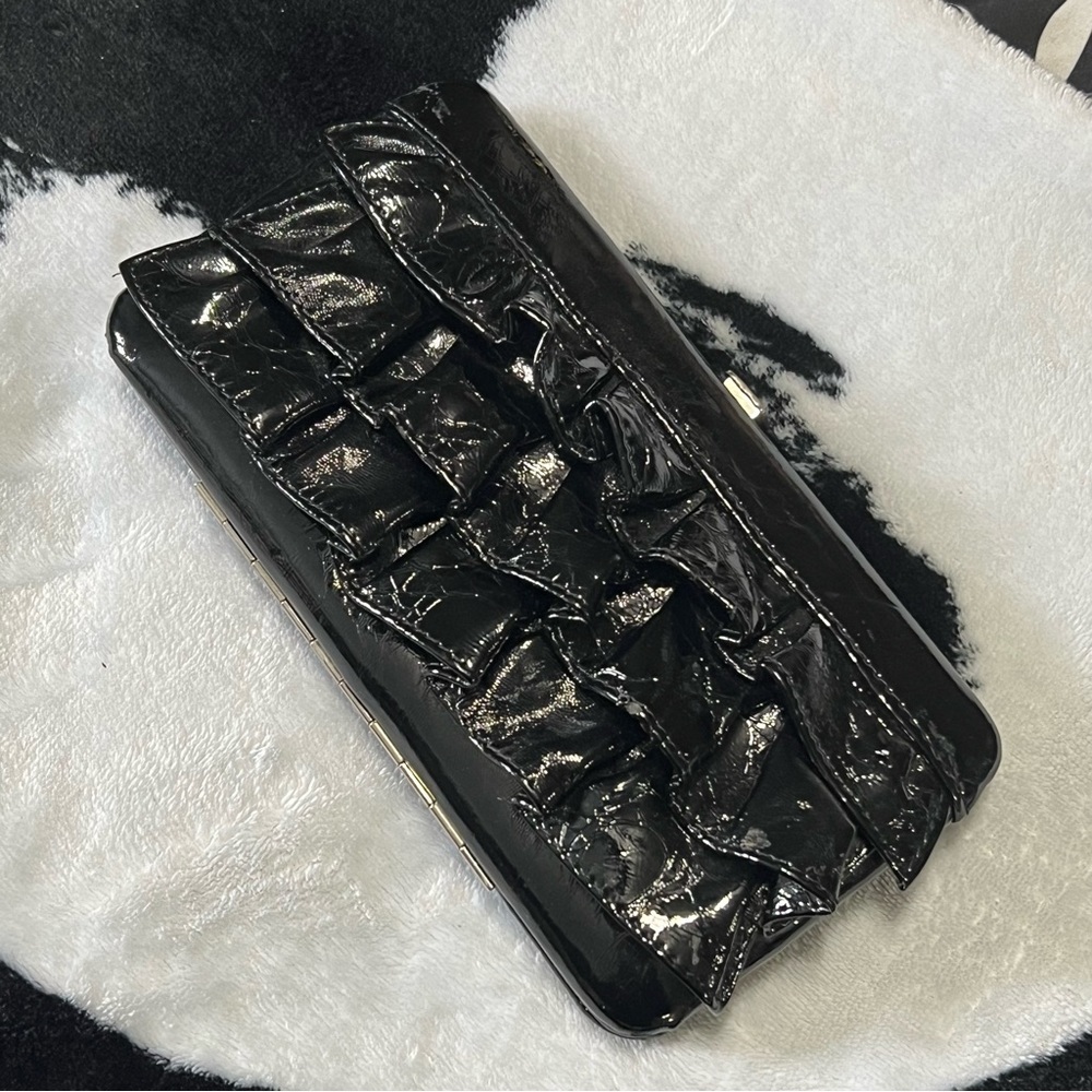 2/$20 - Black Victorian Goth Ruffle Wallet - Picture 1 of 8